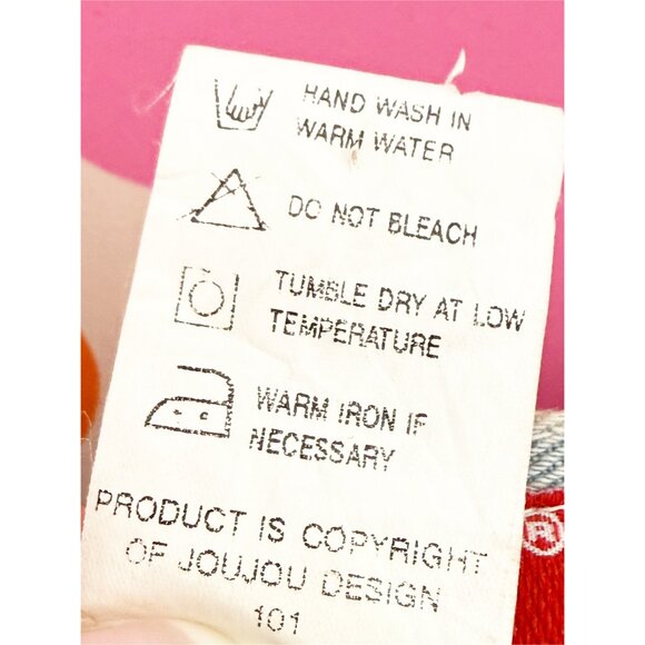 JOU JOU VTG 80s Denim Blue Embellished Long Jean Short 11/12 - Picture 8 of 13